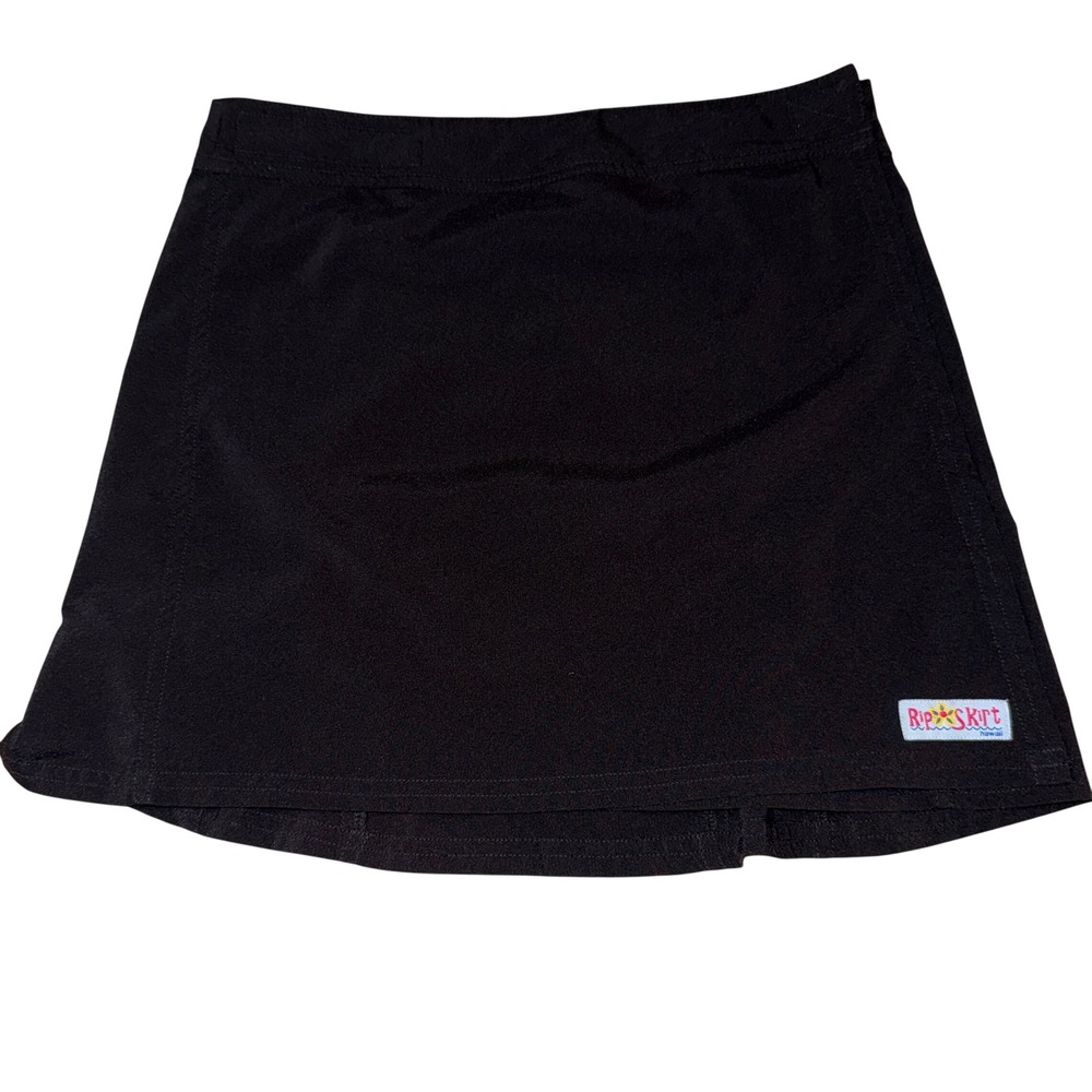 RipSkirt Hawaii Swim Cover Up Skirt Small Black Athletic Wrap Mini Skirt - Picture 1 of 4